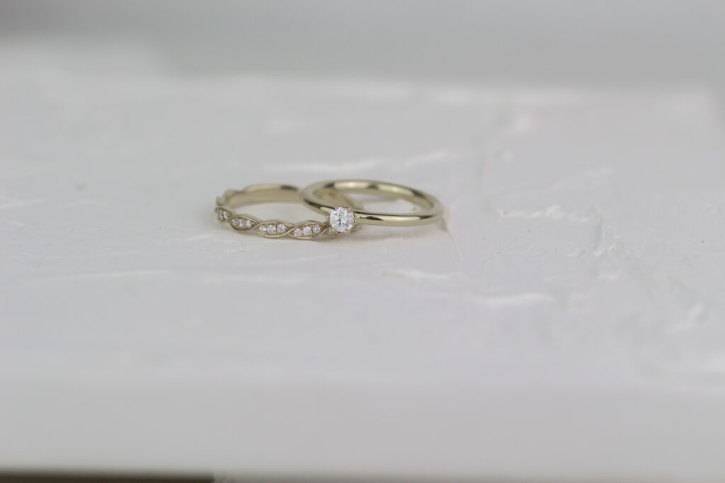 Vorsteckringe Weißgold