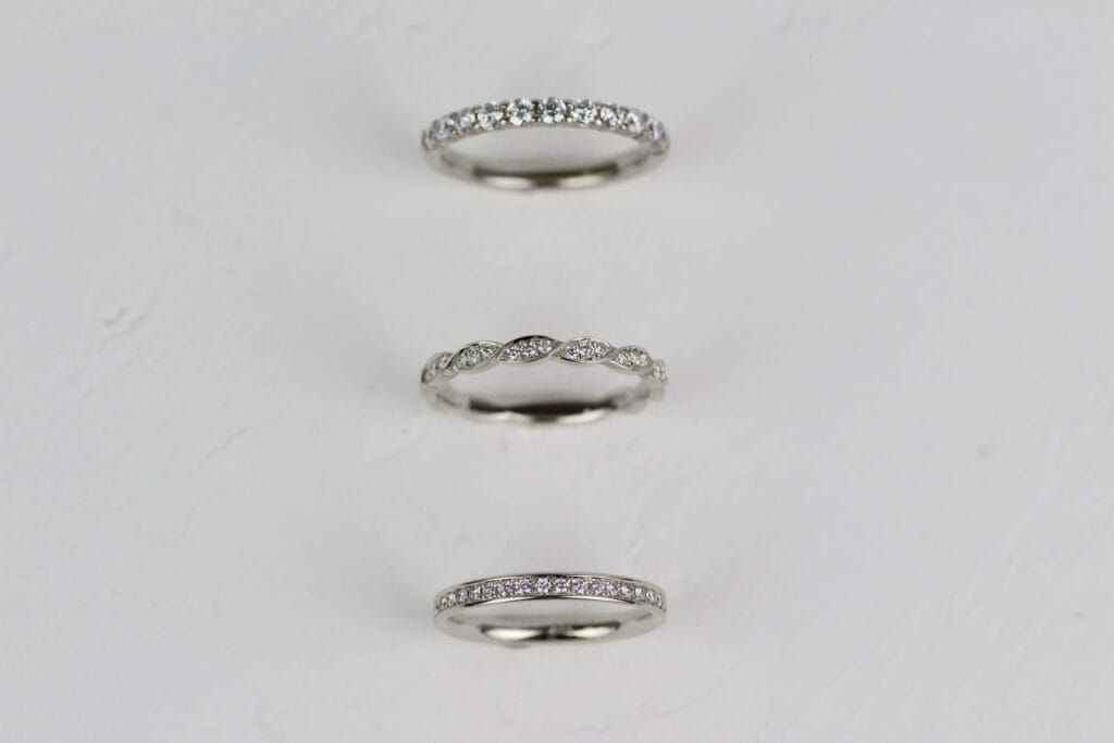 Vorsteckringe Weißgold